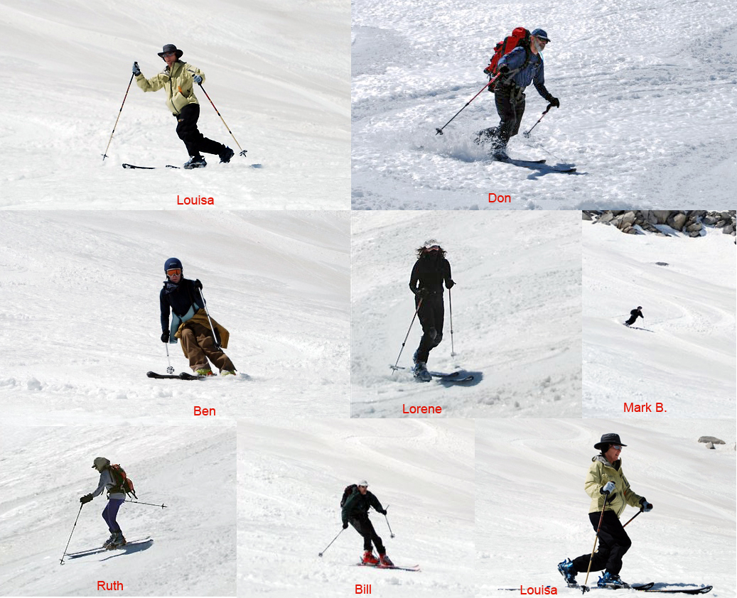 Skiers-in-action